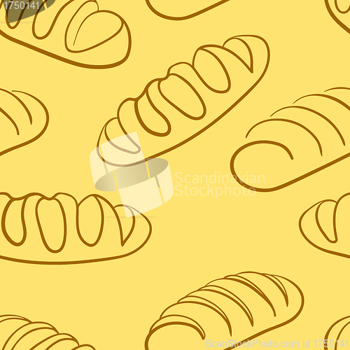 Image of loaf of bread.  Seamless wallpaper.