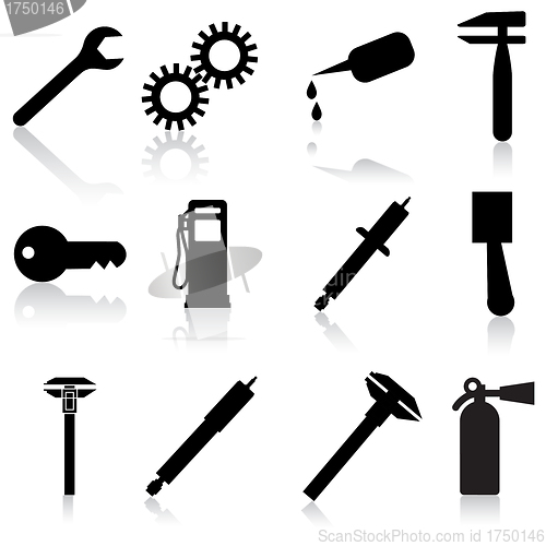 Image of Auto Car Repair Service Icon Symbol