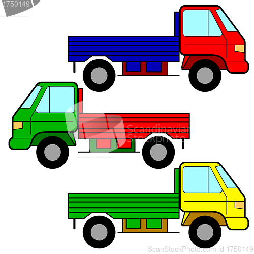 Image of Set of vector icons - transportation symbols.