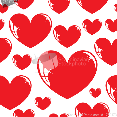 Image of Seamless wallpaper, heart. 