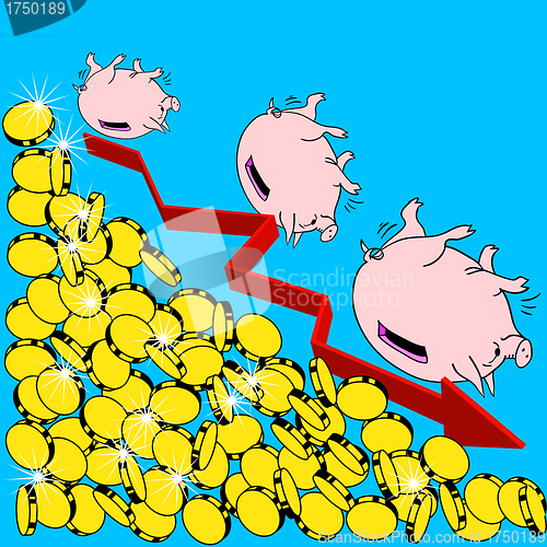 Image of The  financial crisis Concept Illustration