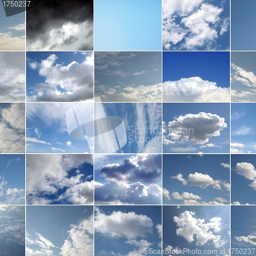 Image of Blue sky collage