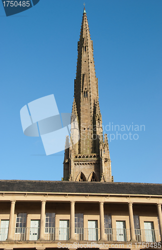 Image of Square Church Tower from Piece Hall