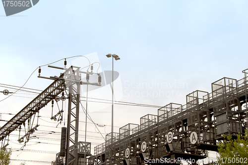 Image of Electric Railway overhead wiring 