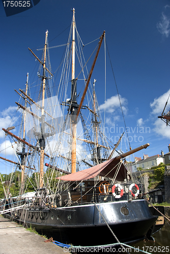 Image of Sailing Ship in Harbour