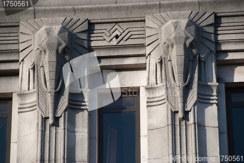 Image of Elephant Head Carvings