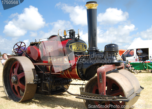 Image of Red Traction Engine