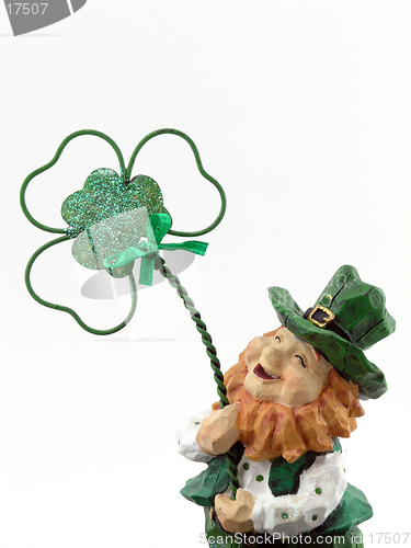 Image of Leprechaun and Shamrock