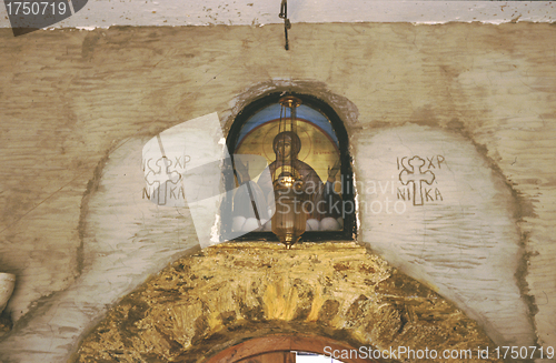 Image of Icon of Our Lady at Panachrantos Monastery on Andros