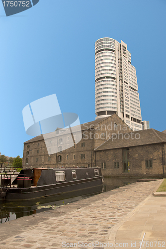 Image of Tower Block and Canal View