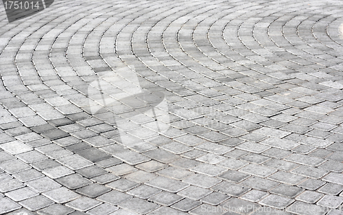 Image of Paving stones texture a round