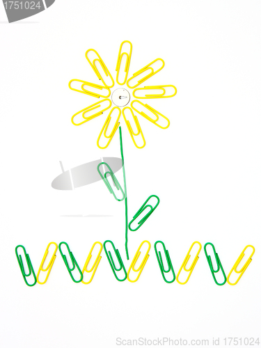 Image of Flower from paper clips