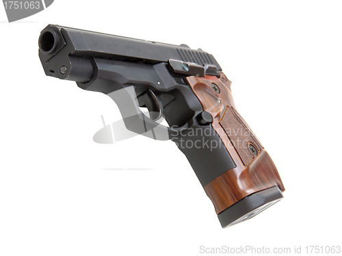 Image of The close up of a pistol 