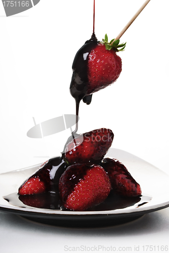 Image of Strawberries in chocolate