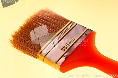 Image of Brand new paint brush isolated on a white