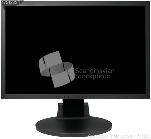 Image of Computer monitor isolated on white