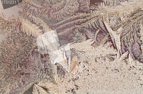 Image of Frozen glass of a window