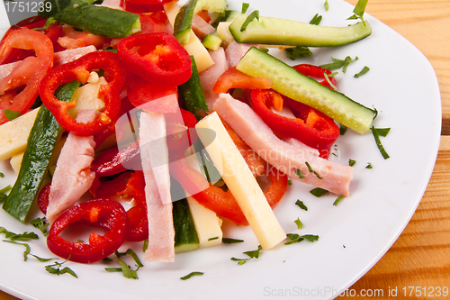 Image of Salad - meat with vegetables