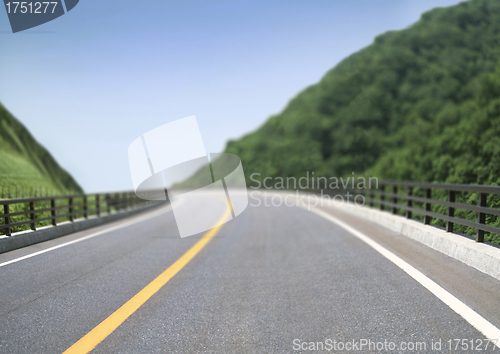 Image of Picture of empty countryside road