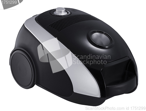 Image of black vacuum cleaner isolated