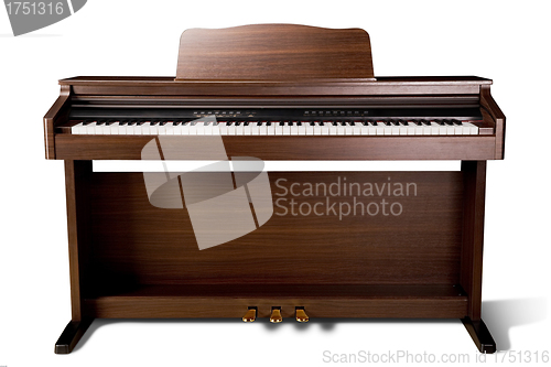 Image of piano on white