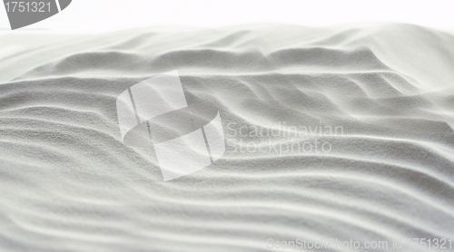 Image of Abstract background of white sand ripples at the beach