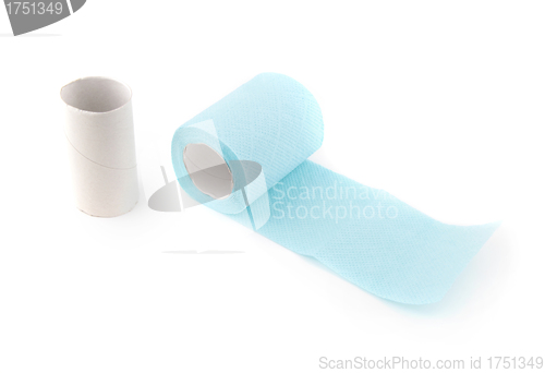 Image of roll of toilet paper isolated