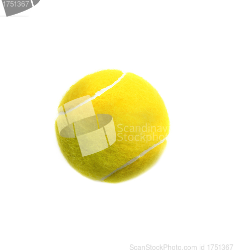 Image of Tennis ball isolated on white