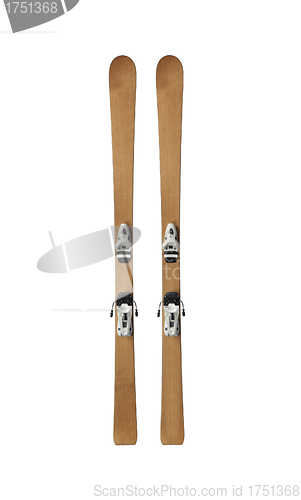 Image of vintage pair of skis