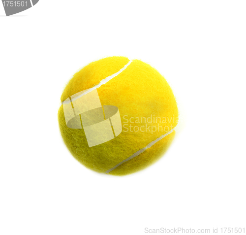 Image of Tennis ball isolated