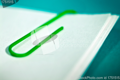 Image of paper clip on pappers