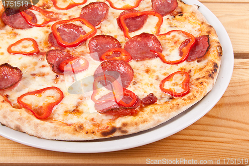 Image of Tasty pepperoni pizza