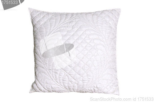 Image of White pillow. Isolated