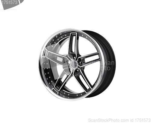 Image of alloy rim on white background