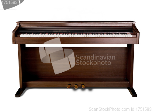 Image of piano on white