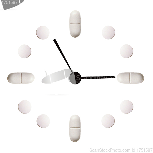 Image of medicinal hours from tablets