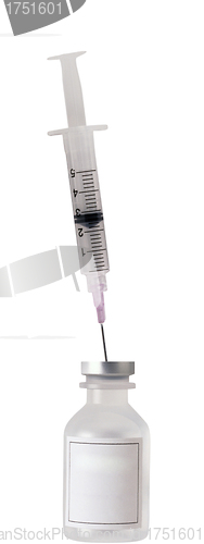 Image of Syringe and Vaccination close up