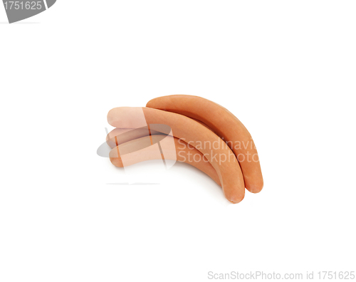Image of sausage isolated on a white background