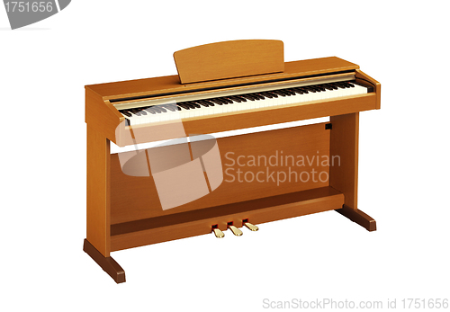 Image of piano on white