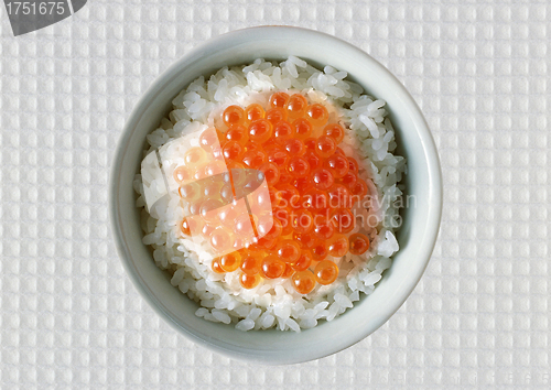 Image of rice dish with red caviar