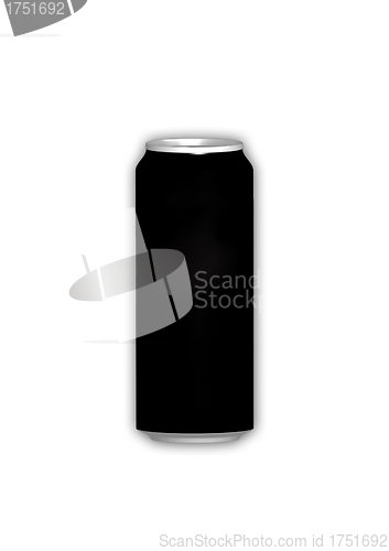 Image of Drink can from blank aluminum isolated on white background