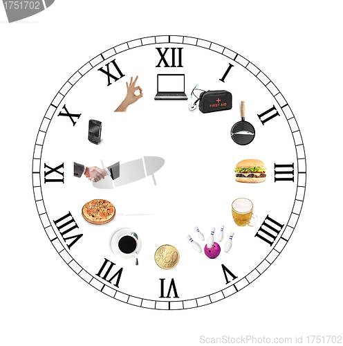 Image of working hours - concept