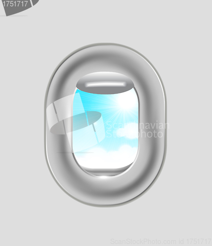 Image of Airplane window