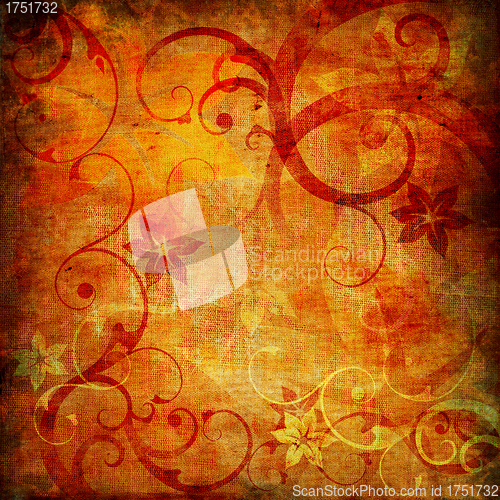 Image of Abstract floral background