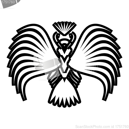 Image of Eagle symbols and tattoo, vector illustration.