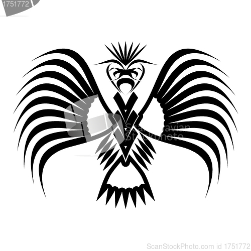 Image of Eagle symbols and tattoo, vector illustration.