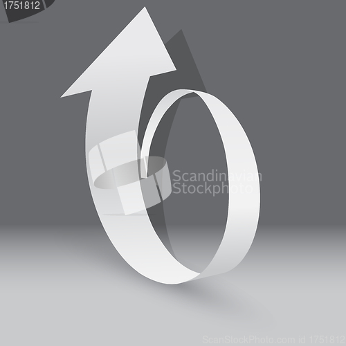 Image of Origami arrow paper,  vector illustration.