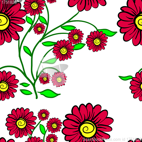 Image of Elegance Seamless color pattern on background, vector illustrati