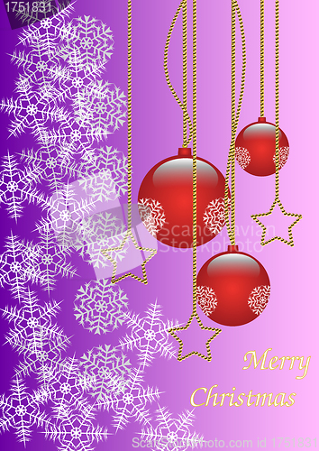 Image of Merry Christmas background gold and red