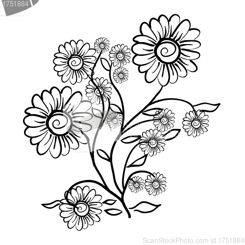 Image of Flower pattern for design as a background. 